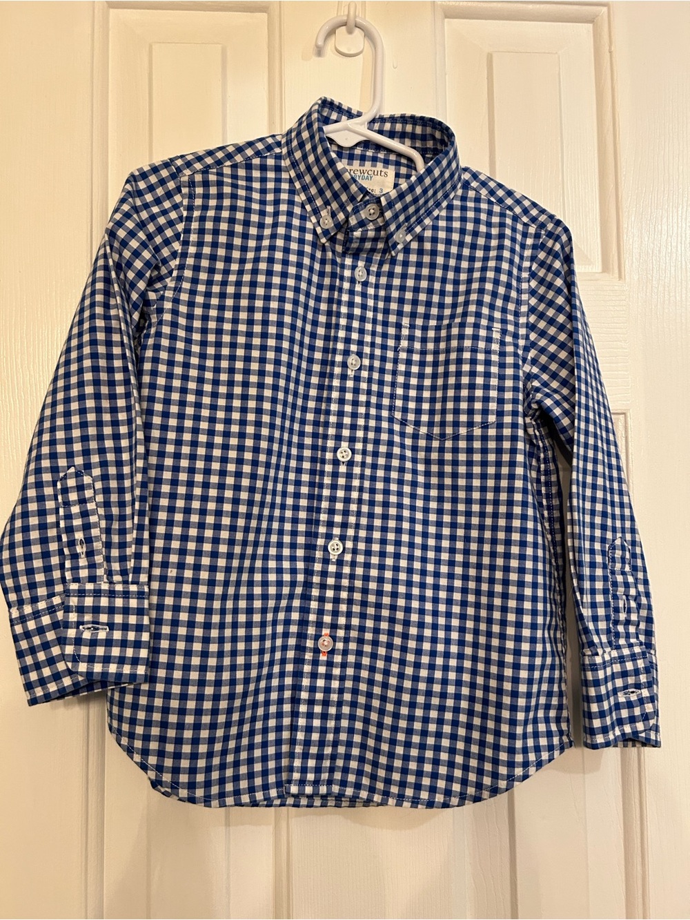 Crewcuts Blue and White Gingham Shirt